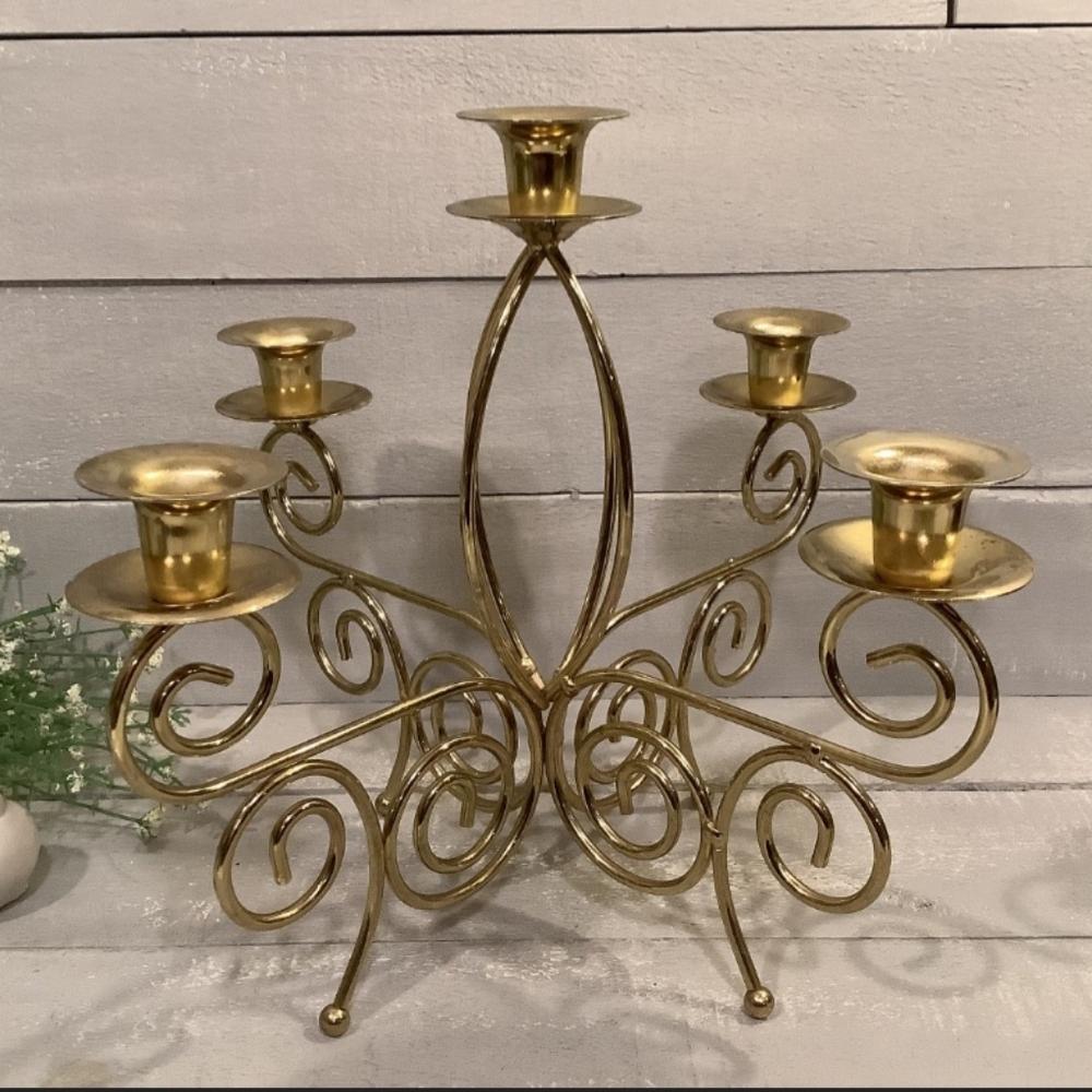 Vintage 5 arm candleabra